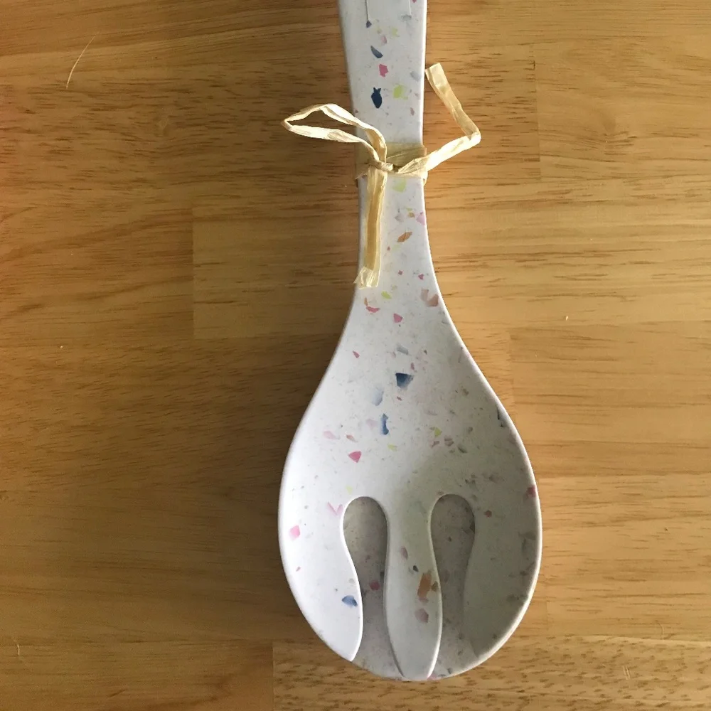 BRAND NEW ANTHROPOLOGIE BAMBOO MELAMINE SERVING SET